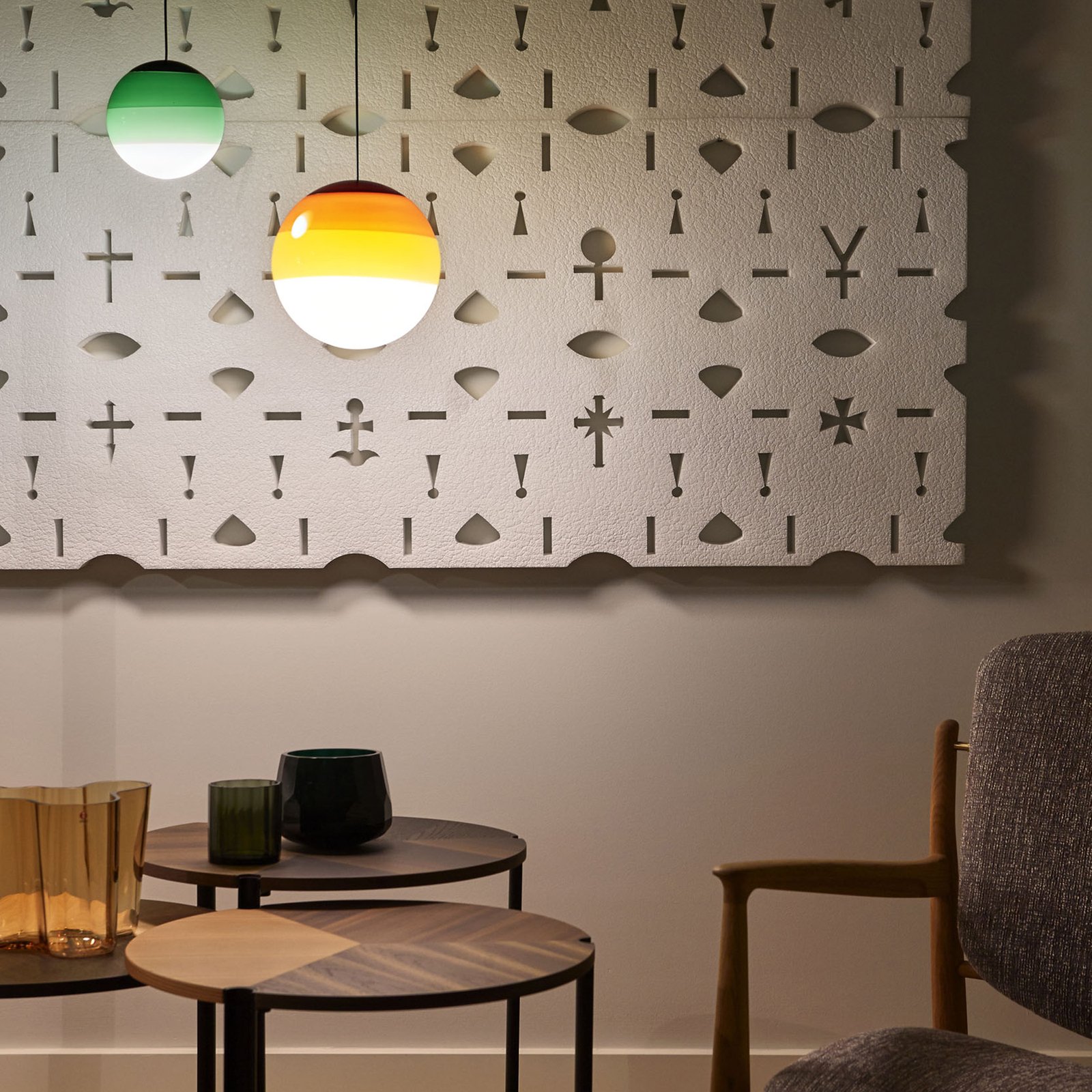 Dipping Light 30 Pendelleucte Amber - Marset