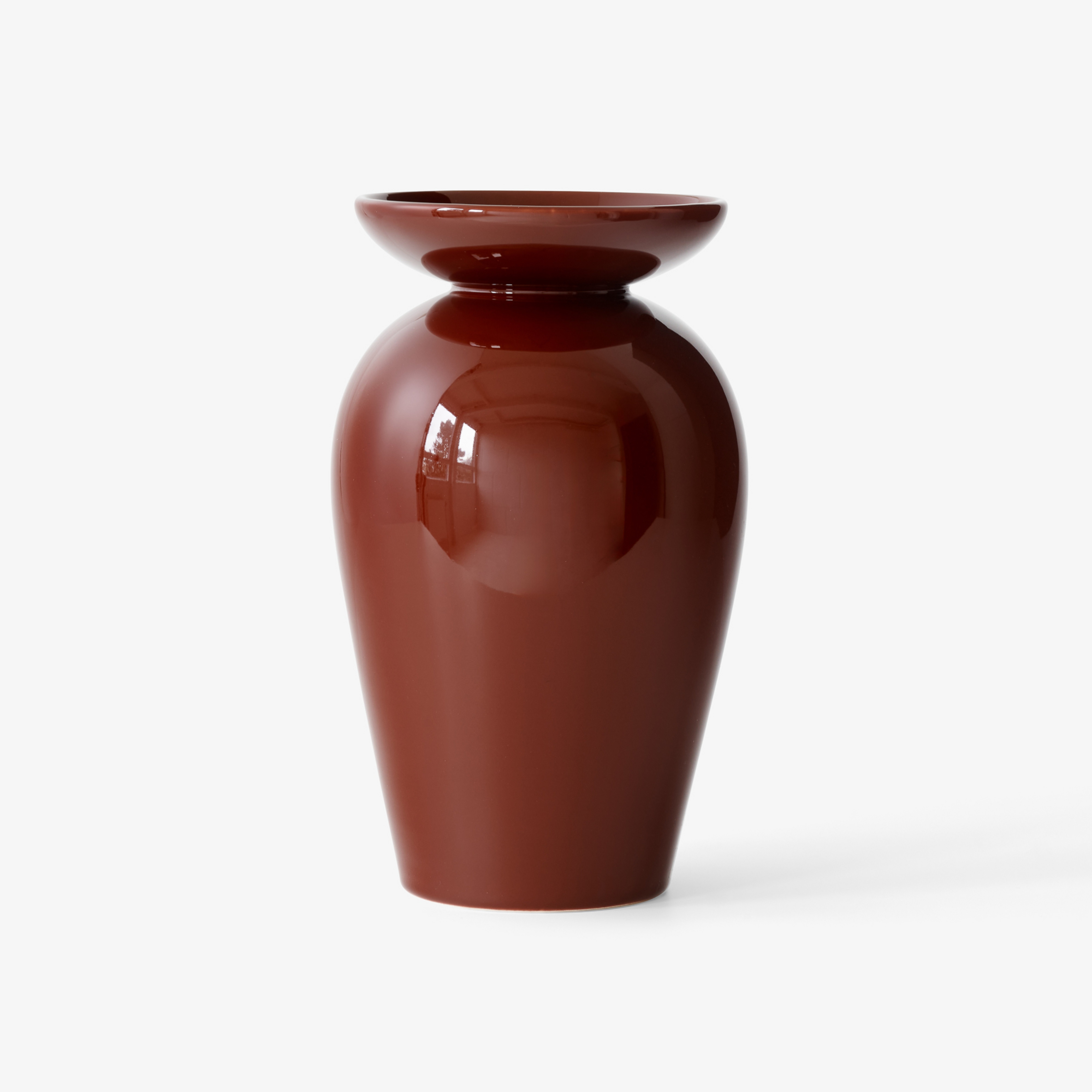 Vază Momento JH47 maro-roșcat, înălțime 24 cm, ceramică - &Tradition