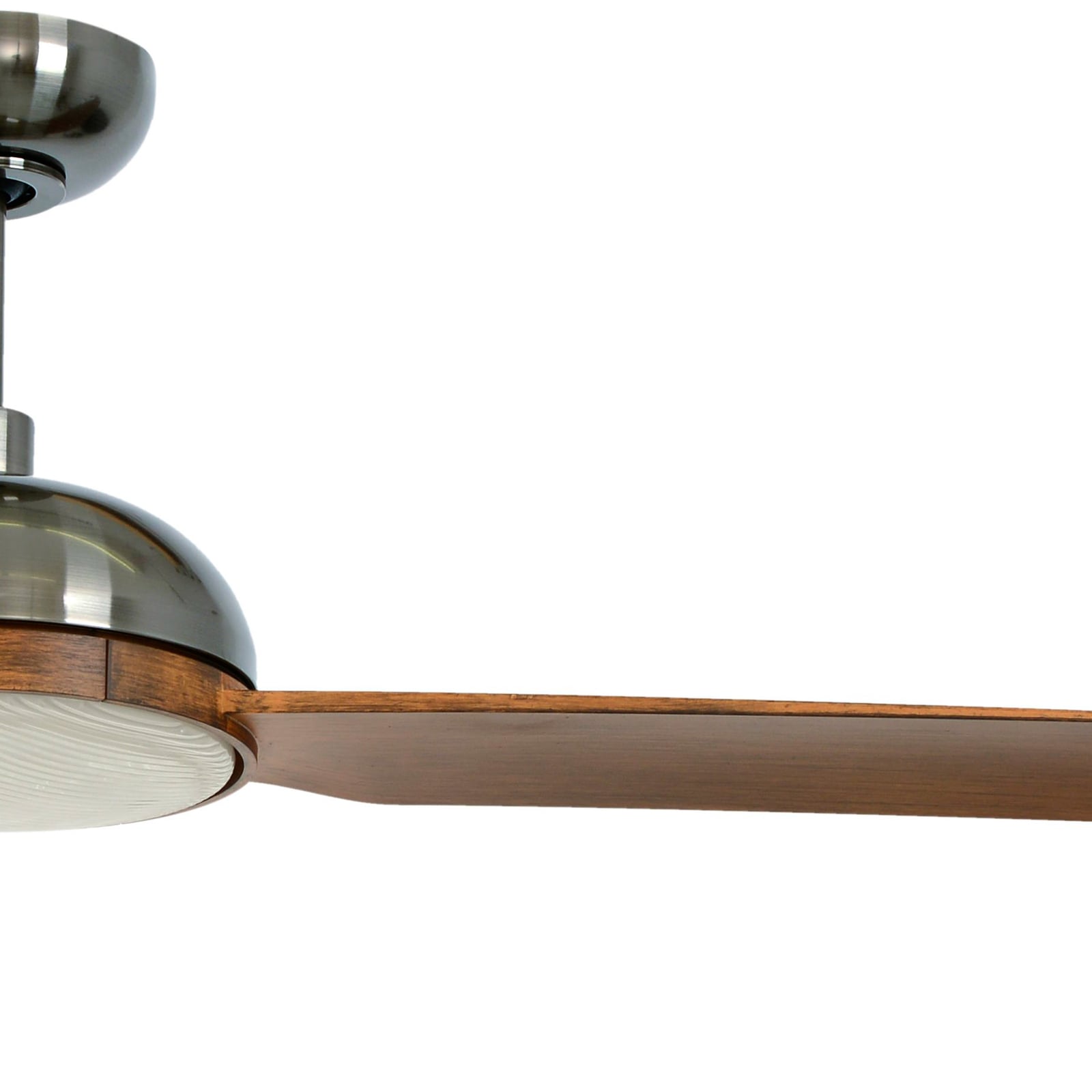 Unione Deckenventilator mit Licht nickel/koa, leise - Beacon
