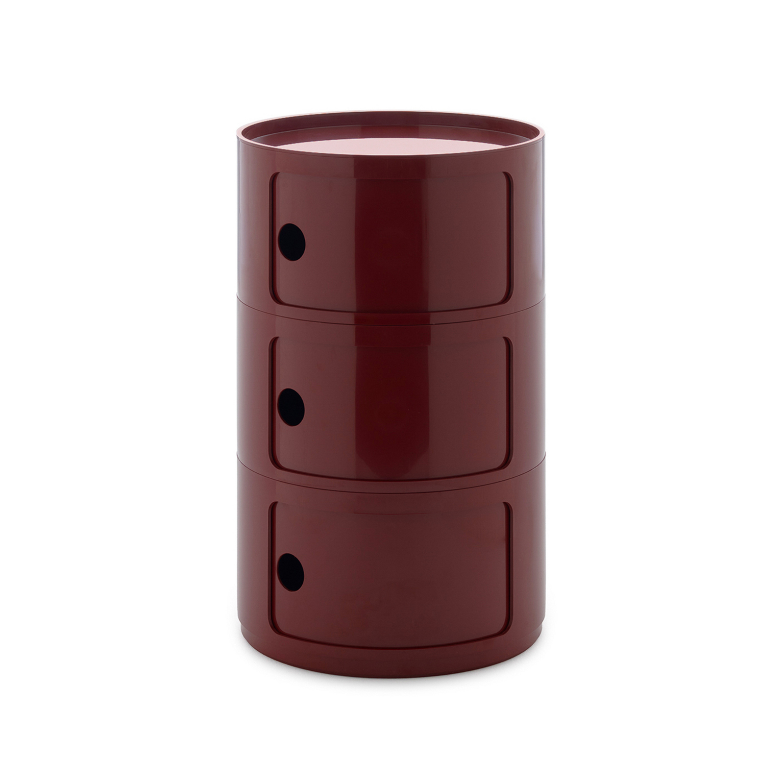 Componibili Big Container, rød, 3 elementer, høyde 69,5 cm - Kartell