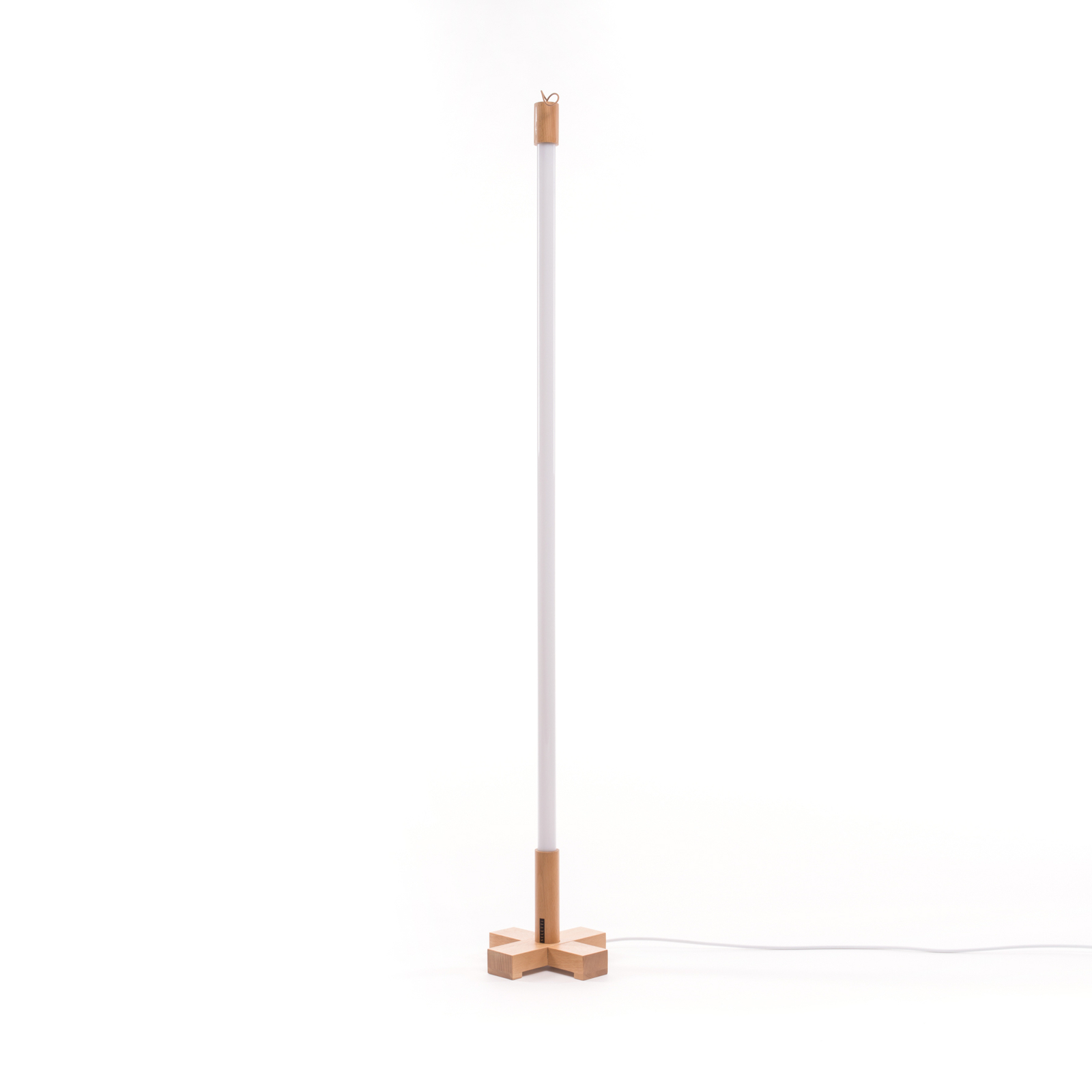 SELETTI LED light Linea, tube bulb, universal, wood details
