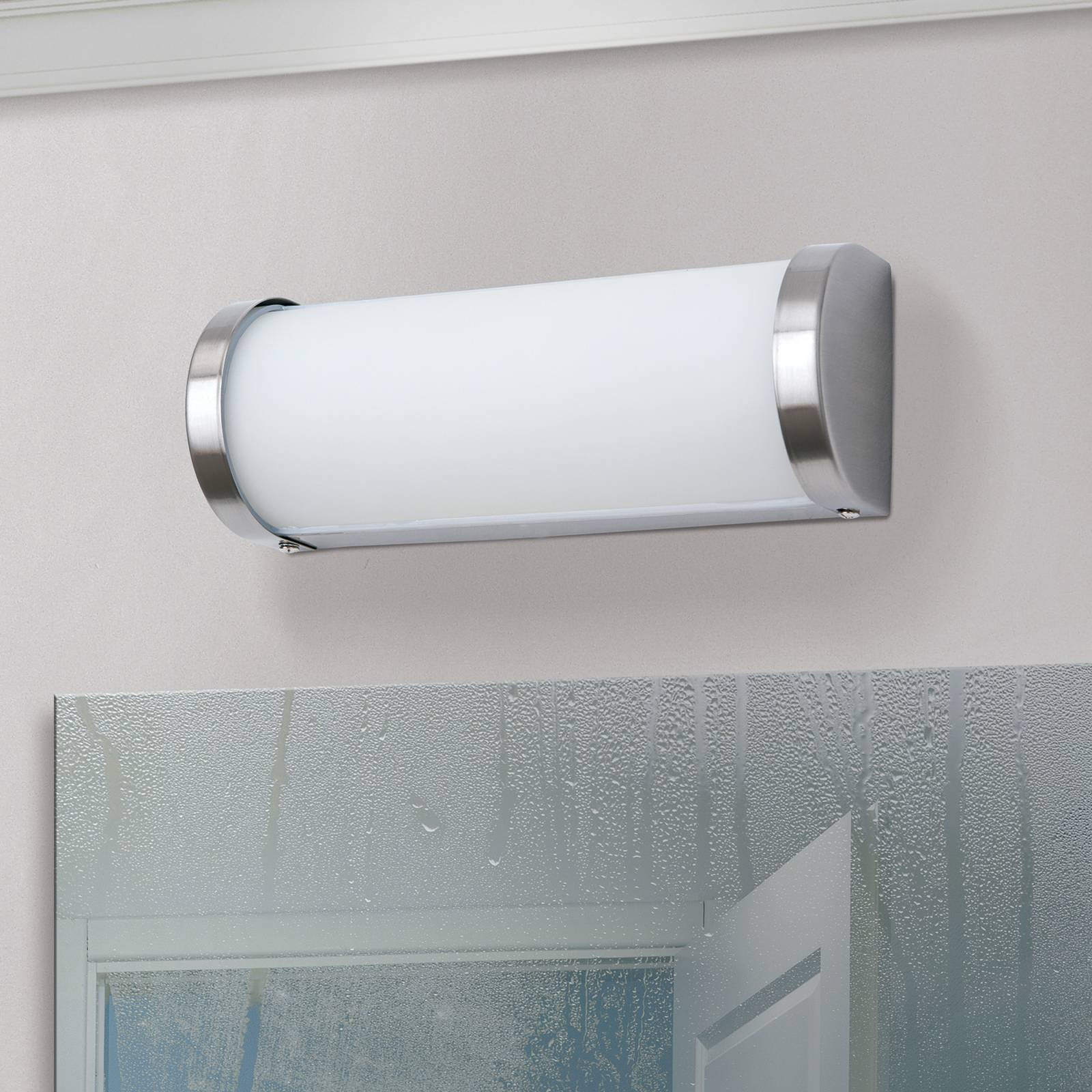 Łazienkowa lampa ścienna VETI 25,5 cm nikiel