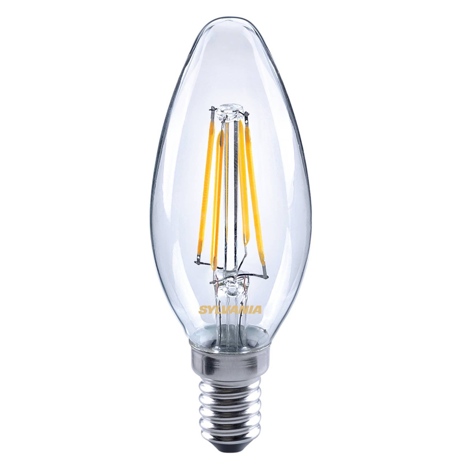 Sylvania Ampoule bougie LED E14 ToLEDo fil 4,5 W 827 claire