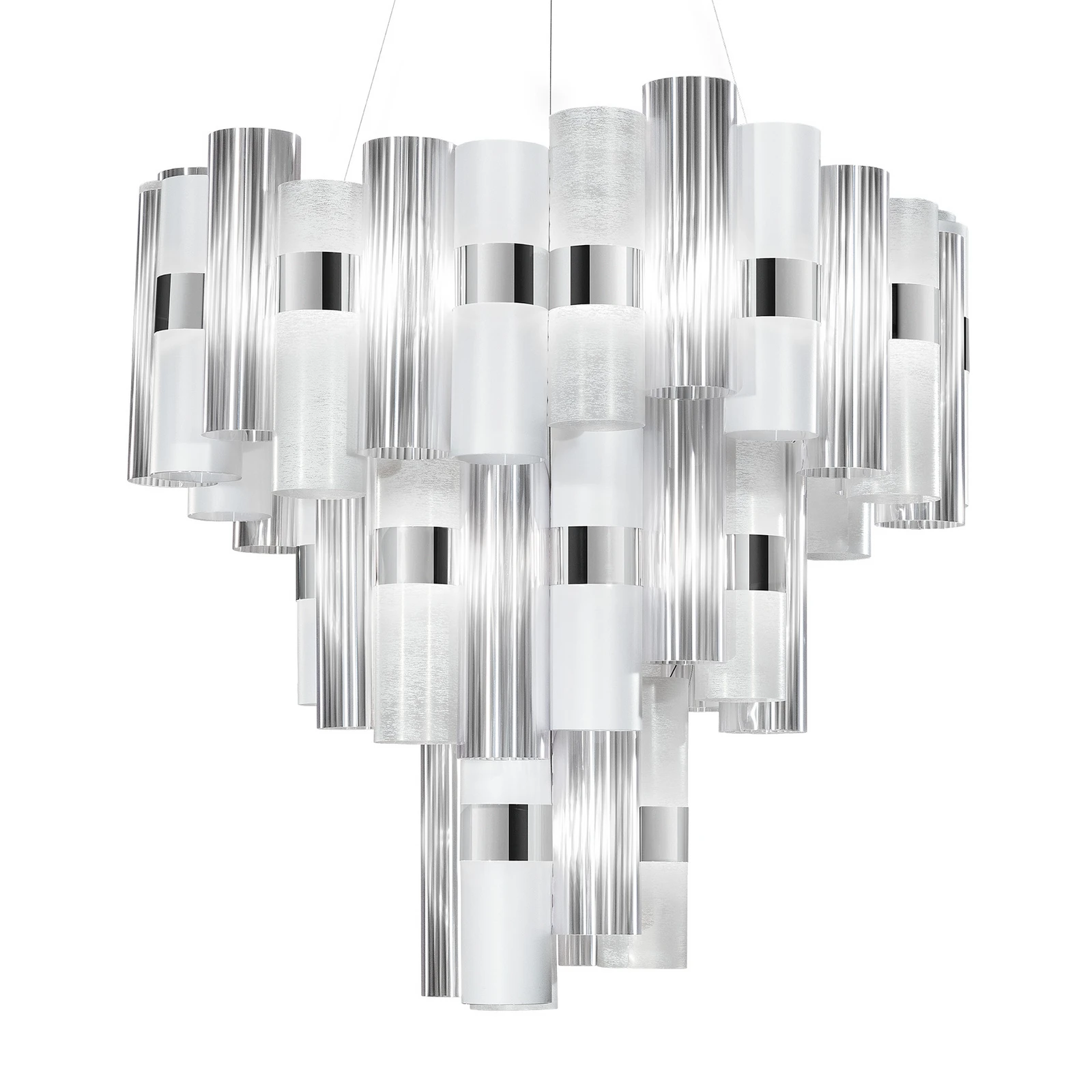 Slamp La Lollo XL LED-Hängelampe, Ø80cm, weiß