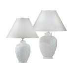 Ceramiczna lampa stołowa Chiara, w kolorze białym