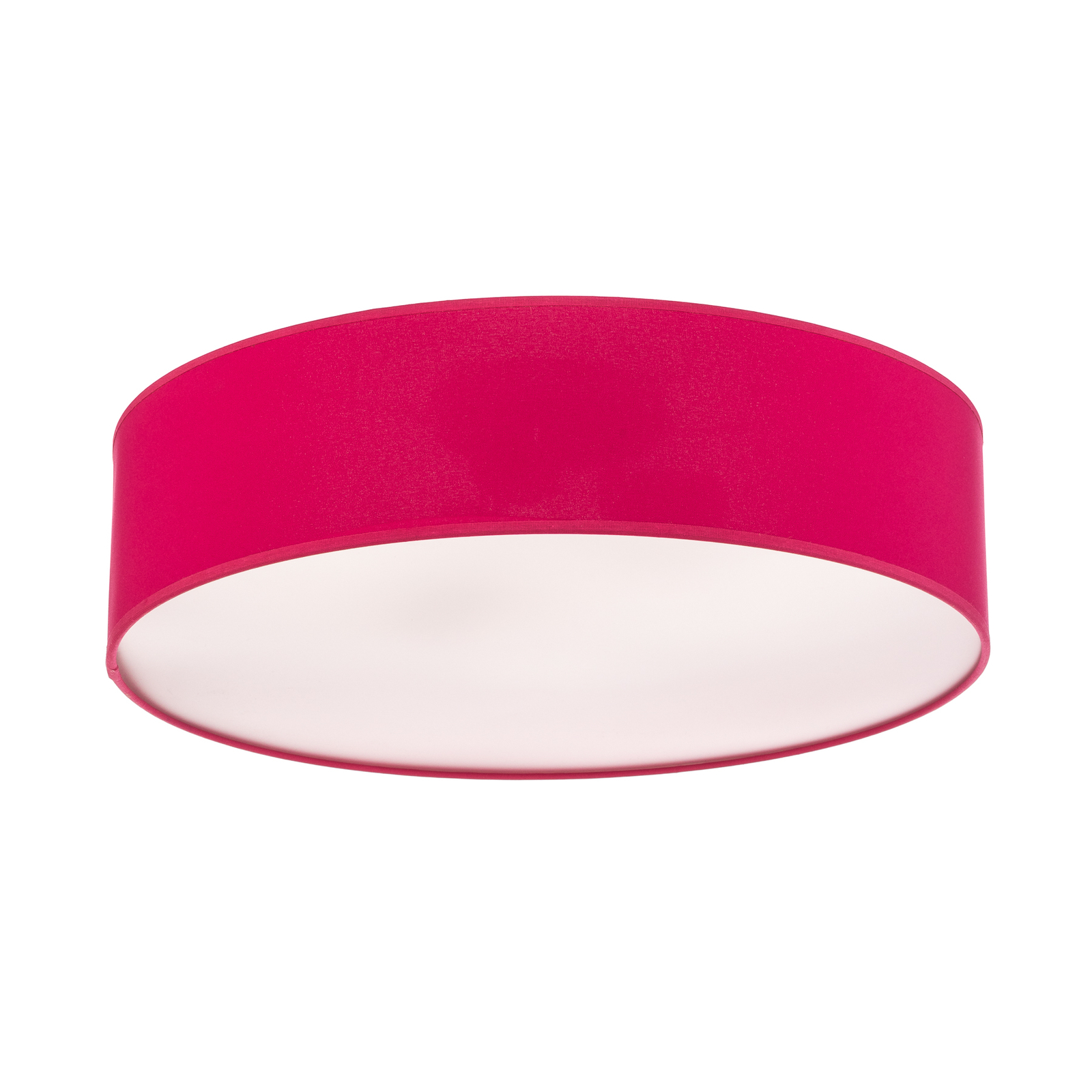 Euluna Roller Decke, Stoffschirm pink, Ø 50 cm