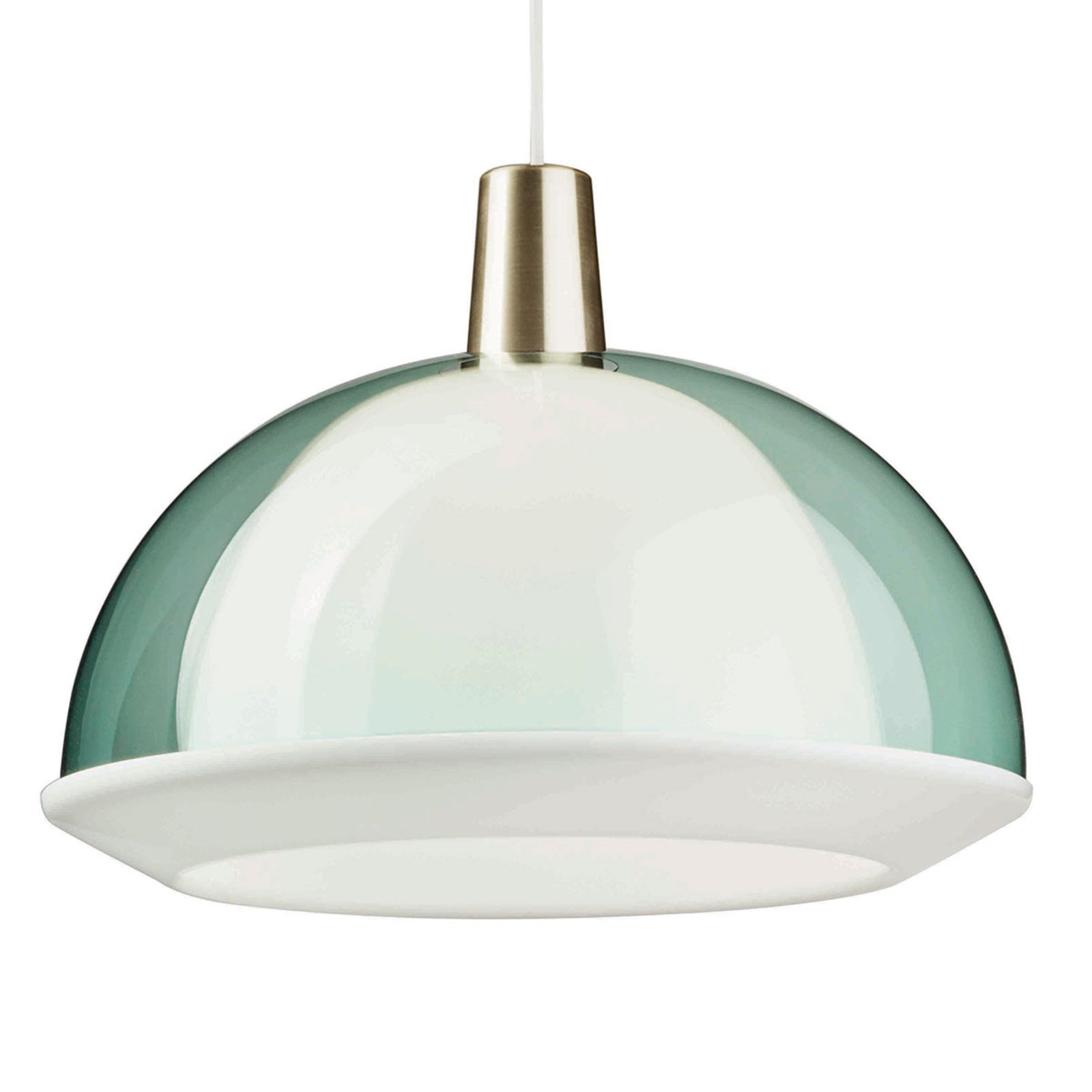 Innolux Kuplat 400 pendant light 40 cm turquoise, for Living / Dining Room, acrylic, aluminium, E27, 35 W, energy efficiency: A++, H: 30 cm