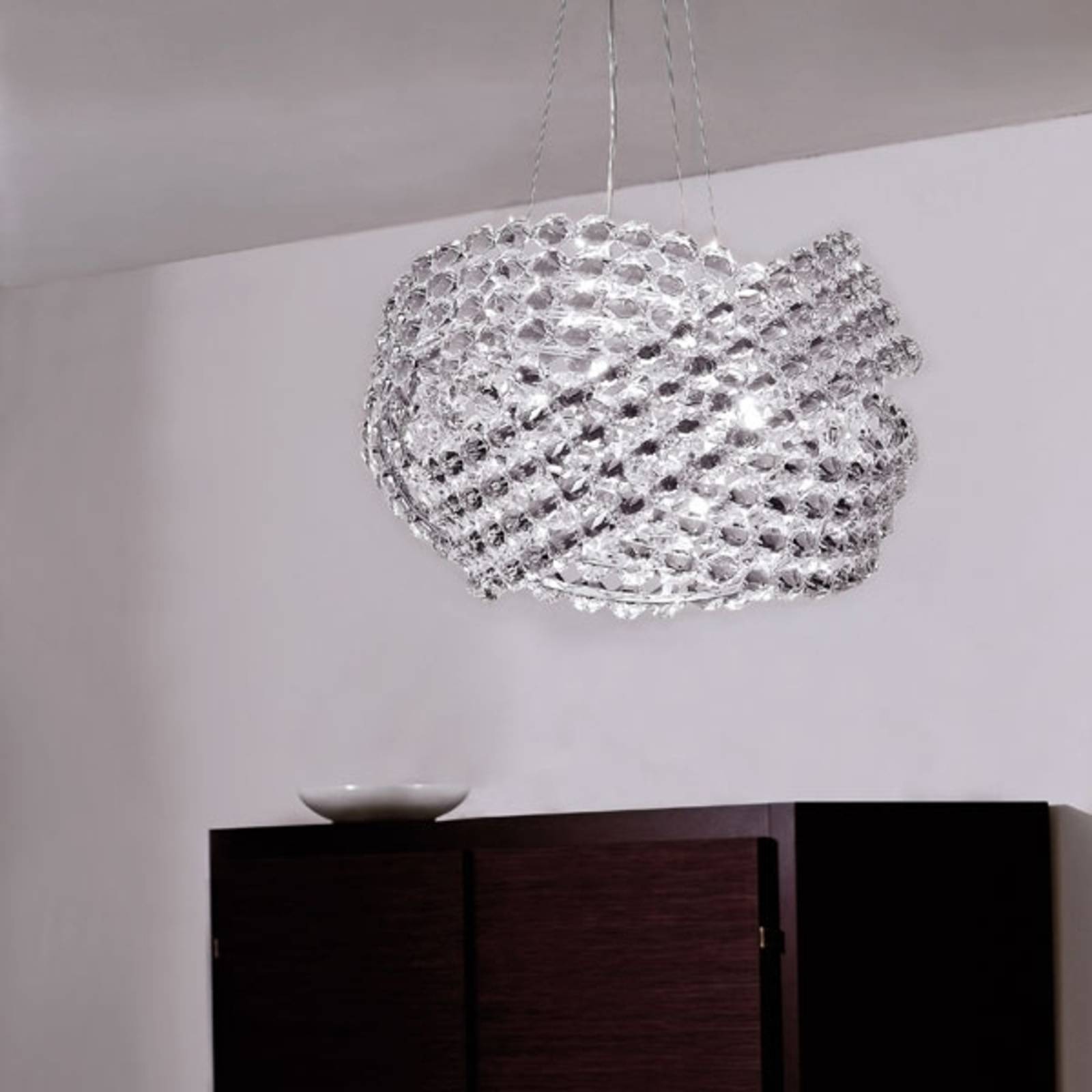 Kryształowa lampa wisząca DIAMANTE Ø 40 cm