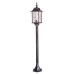 Wexford WX4 vejlampe, sort, højde 124 cm, IP44 – Elstead