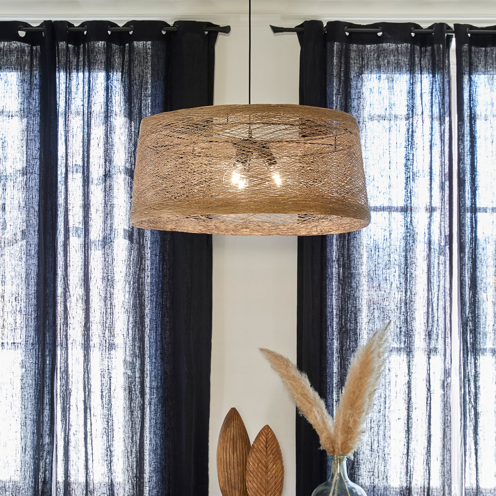 Lampa wisząca Nude, kolor naturalny, Ø 74 cm, papier