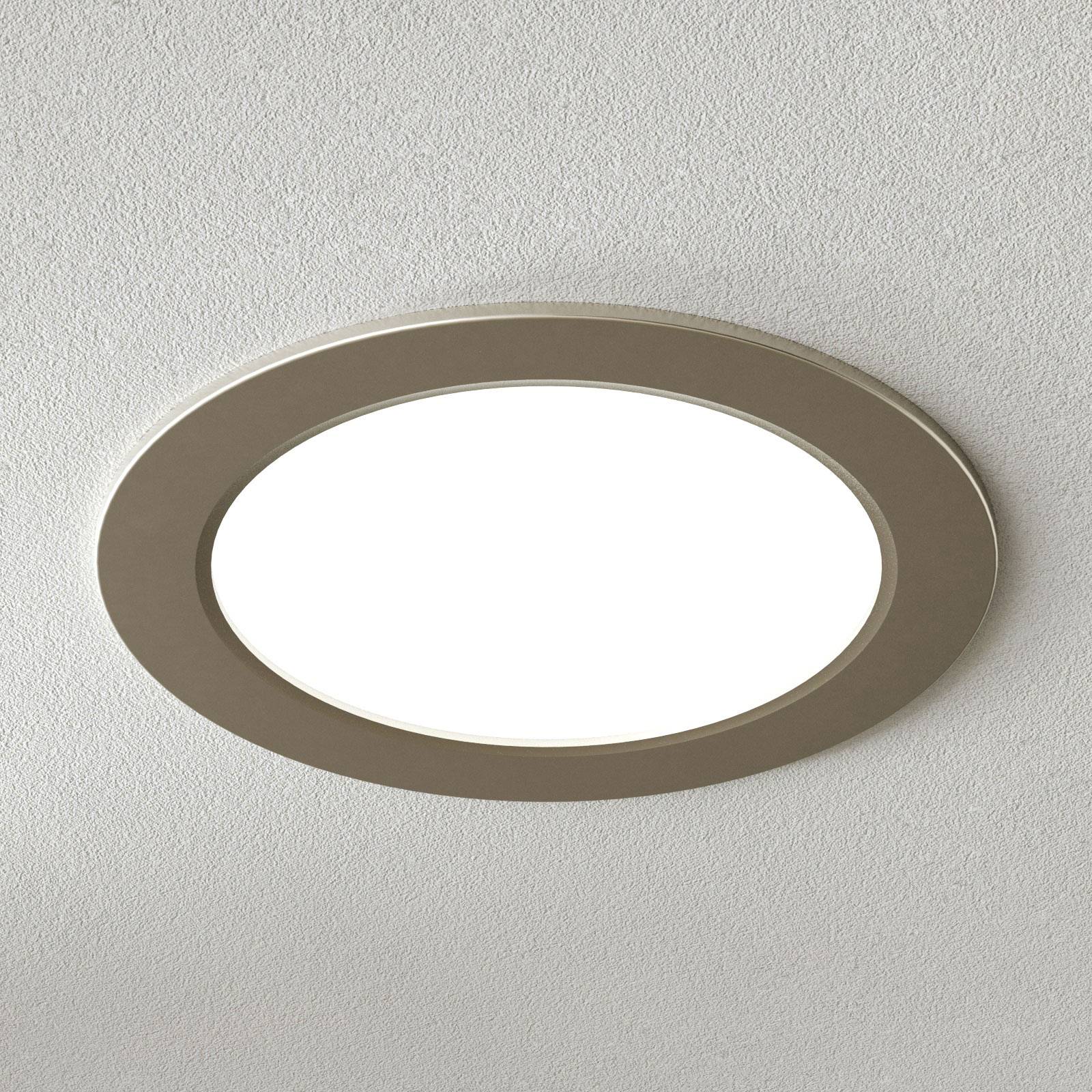 Lampa sufitowa wpuszczana LED Pindos, nikiel