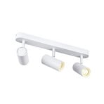 SLV LED-kattokohdevalo Noblo, valkoinen, himmennettävä lämpimään, pituus 40 cm