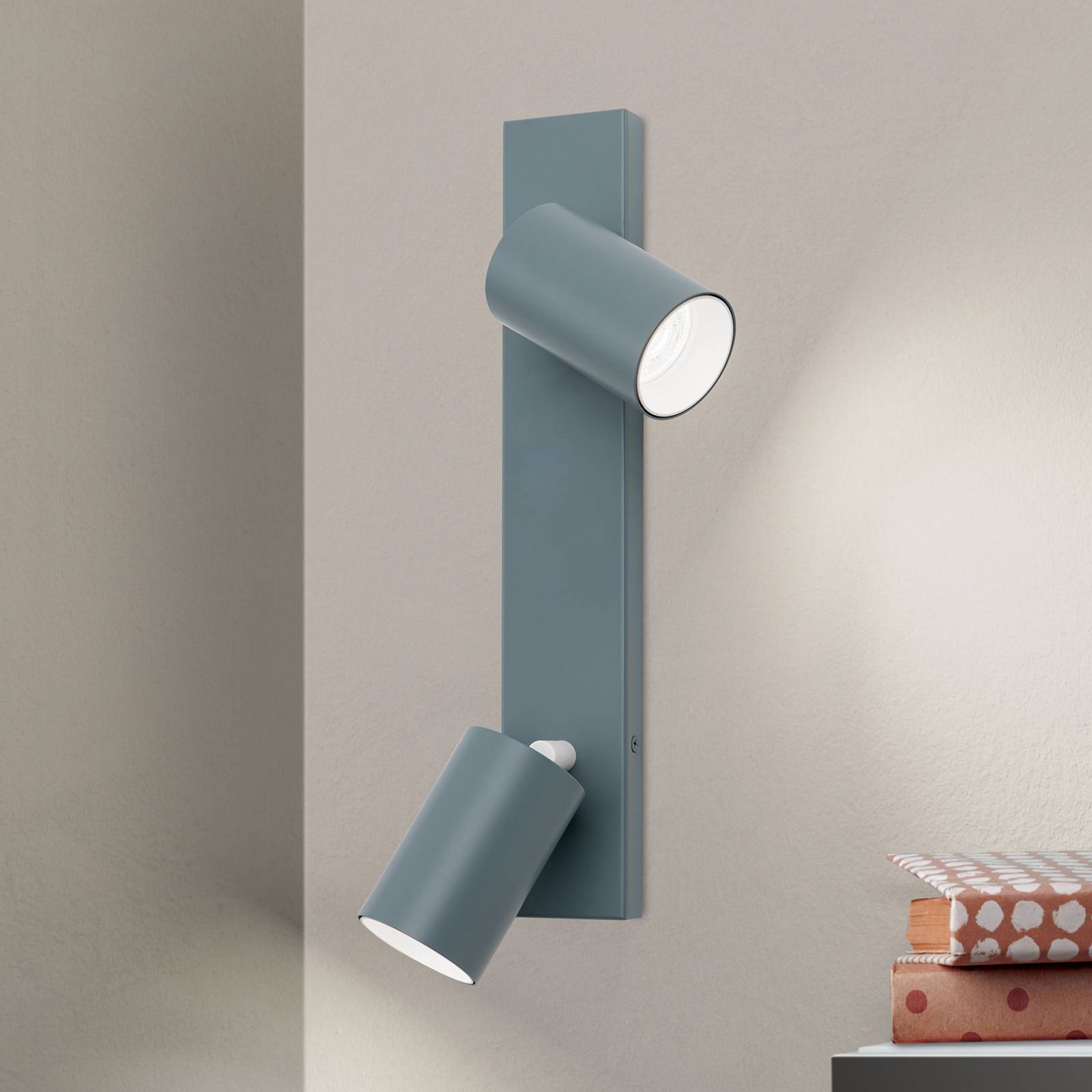 Reflektor sufitowy Penn, jasnozielony, długość 35 cm, stal/aluminium