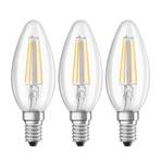 LED kaarslamp E14 4W filament 2.700K 3 per set