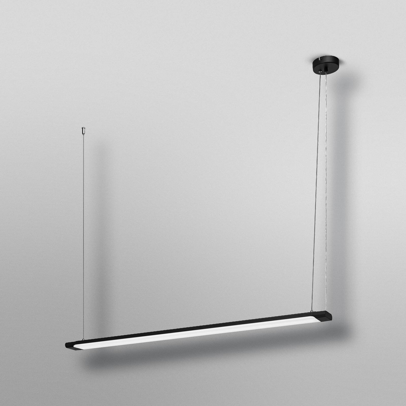 Lampa wisząca biurowa LED OSRAM Office line Slab czarna 4000 K sączeniowy