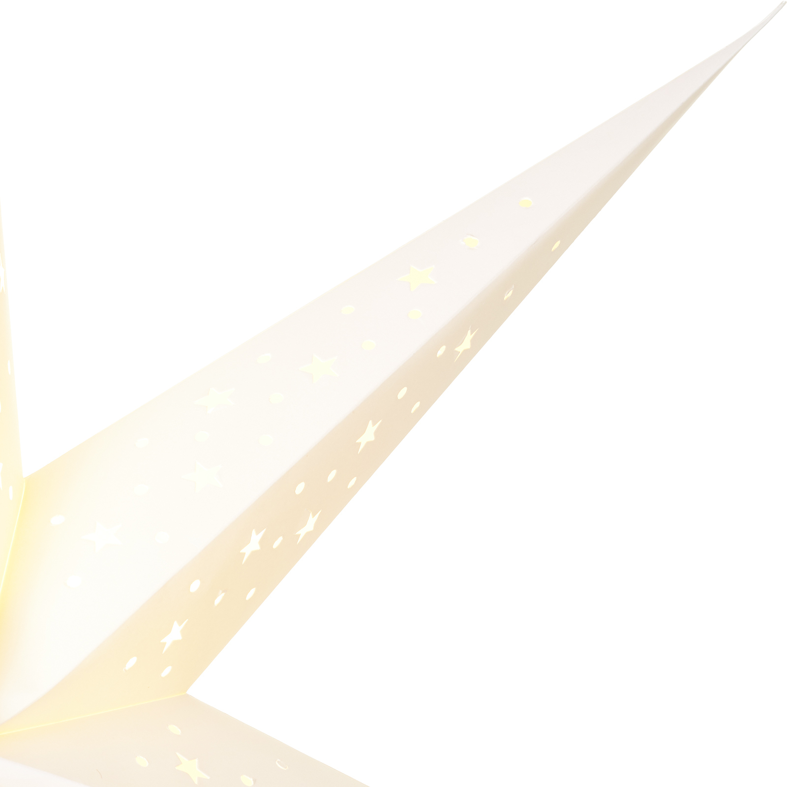 Estrela de pé Solvalla, altura 100 cm, branco