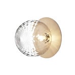 Liila 1 Væg-/Loftlampe IP44 Large Nordic Gold/Optic Clear - Nuura