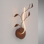 Kinkiet LED Aurelia, brązowy, metal, 2 700 K