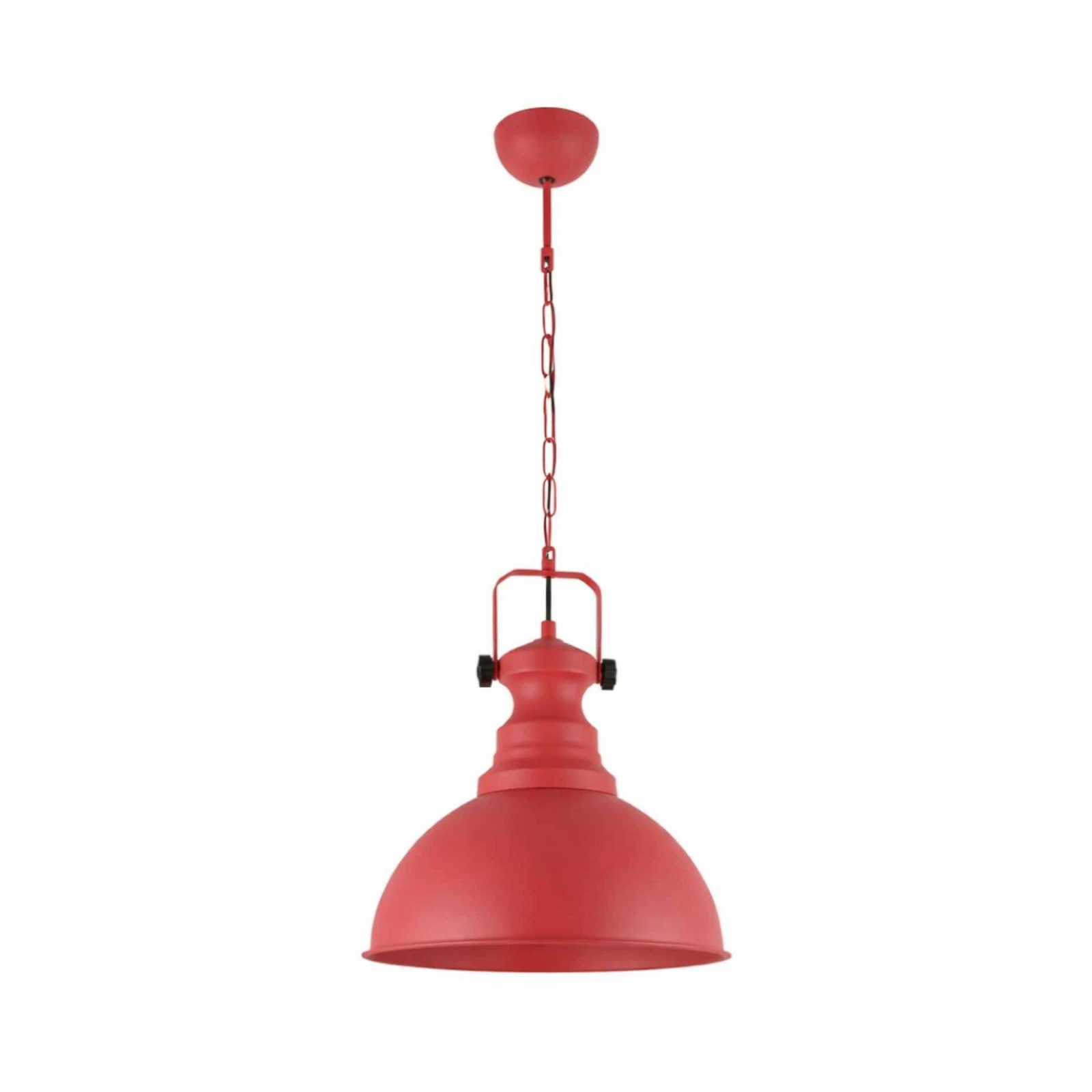 Pakabinamas šviestuvas „Kure“, raudonas, skersmuo 31 cm, metalas, E27