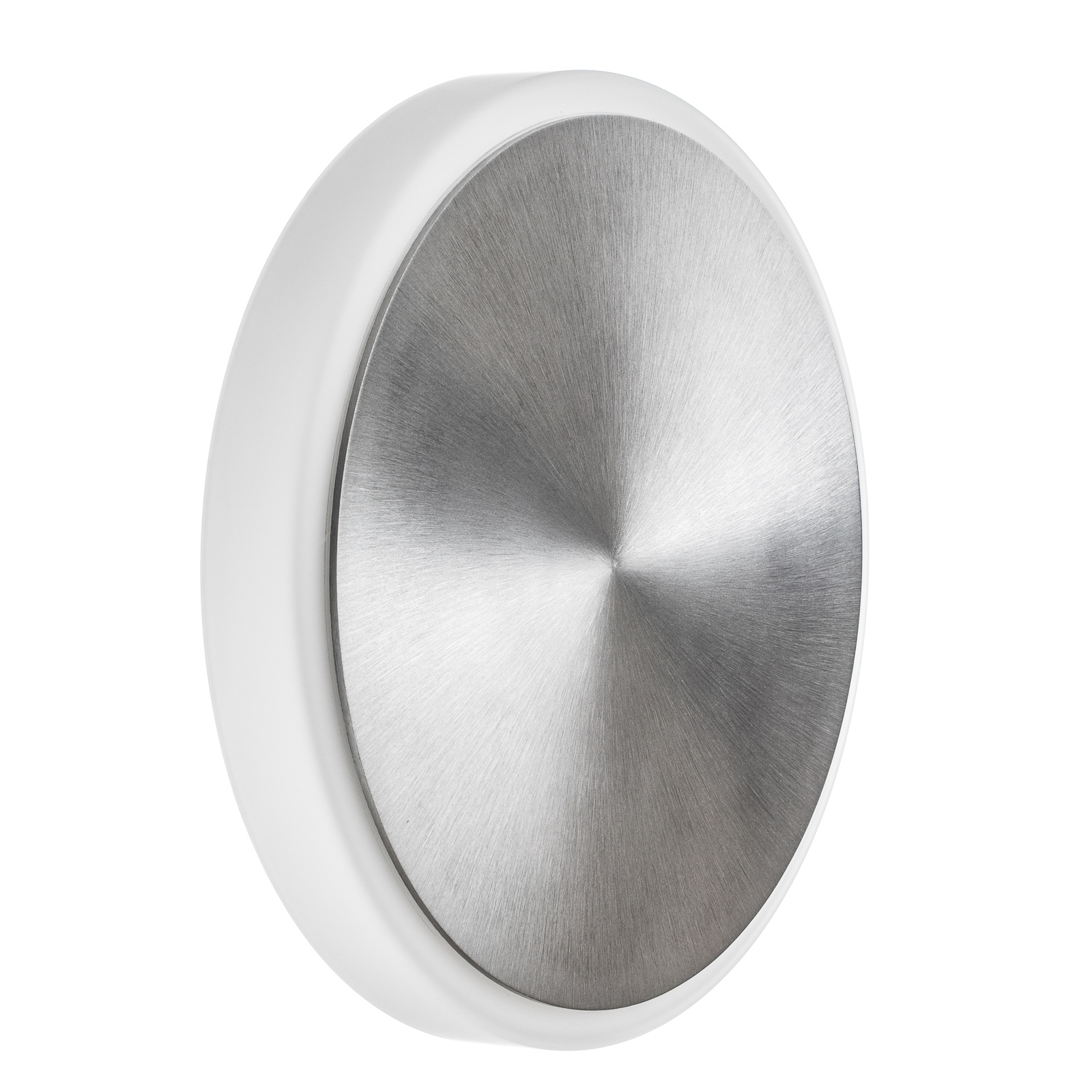 BANKAMP Button LED-vägglampa, 33 cm, aluminium