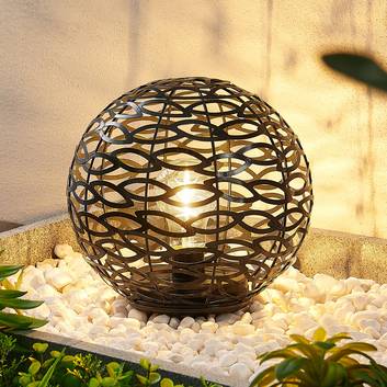 Lindby Abadin solar-sfeerlamp met aardspies