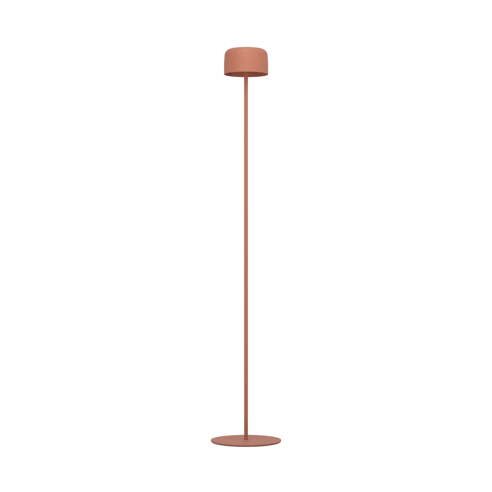 Lampe de terrasse solaire à LED Roccanova-L, couleur orange, hauteur 120 cm