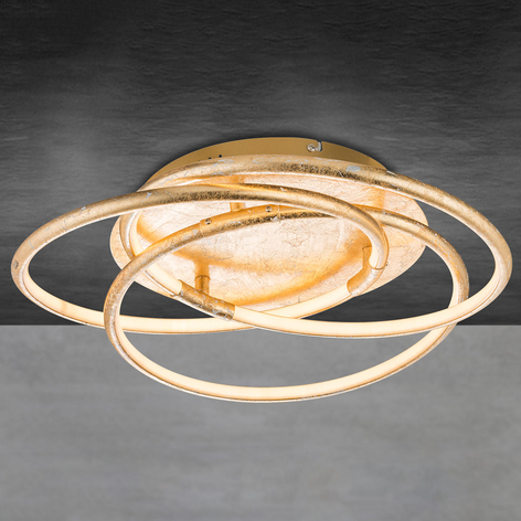 Barna - eine golden gestaltete LED-Deckenlampe