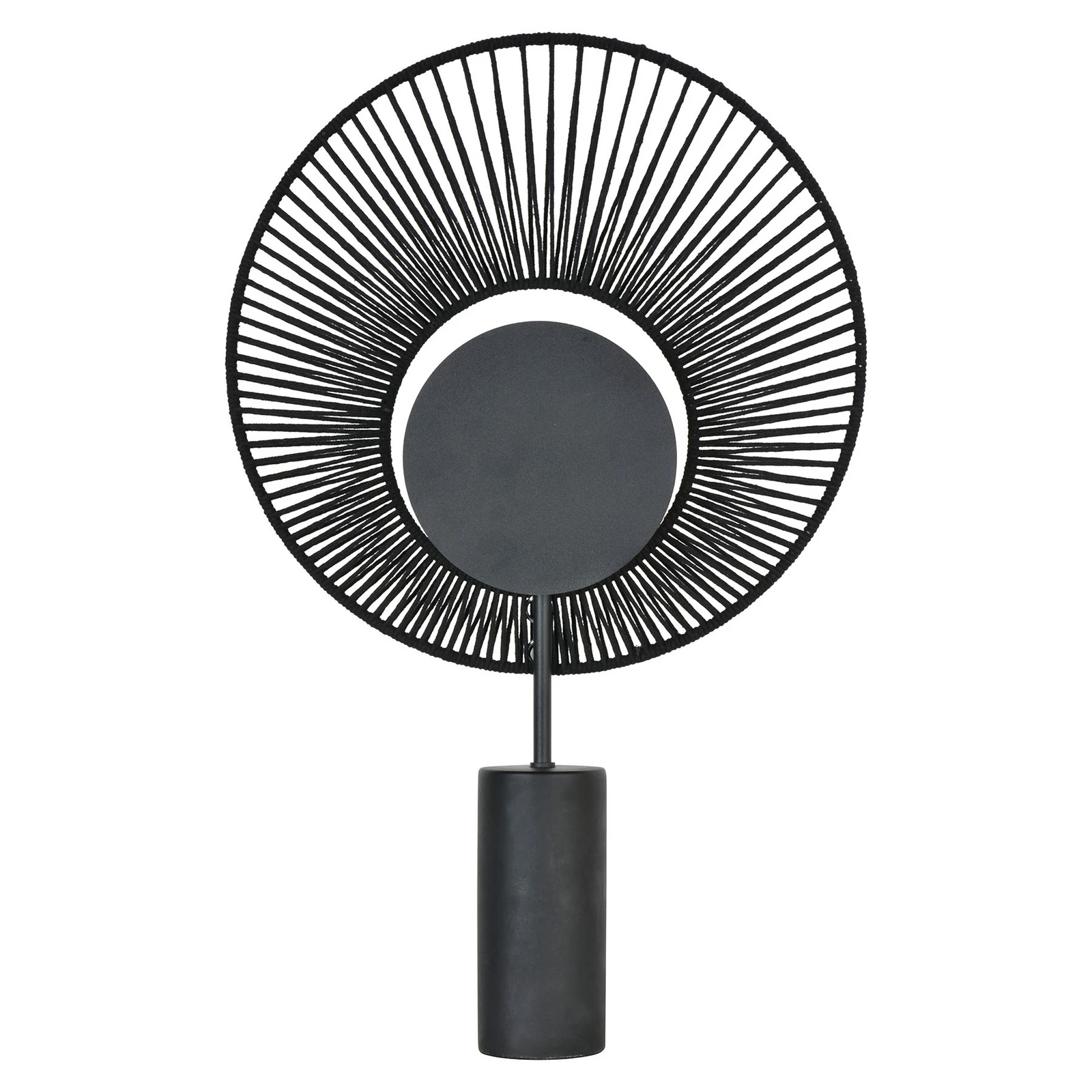 Forestier Oyster design-tafellamp, zwart