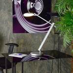 LED-skrivbordslampa Adhara 3-step-dim, silver