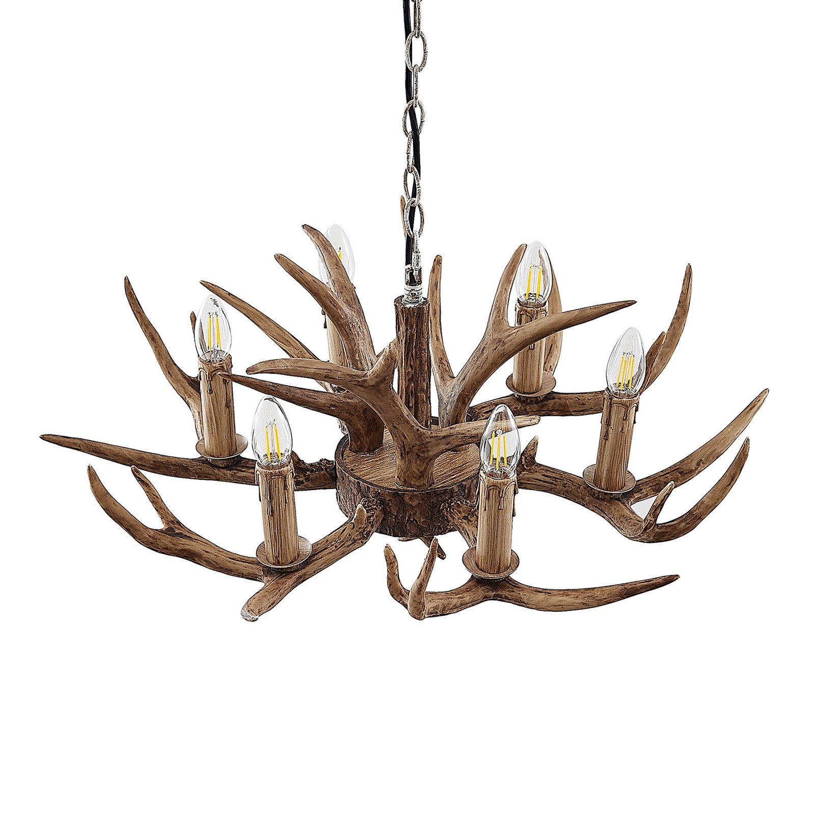 Tejask 6 Candeeiro Suspenso Ø70 Brown - Lindby