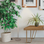 Stāvlampa Skriva, smilškrāsā, regulējama, metāla, GU10