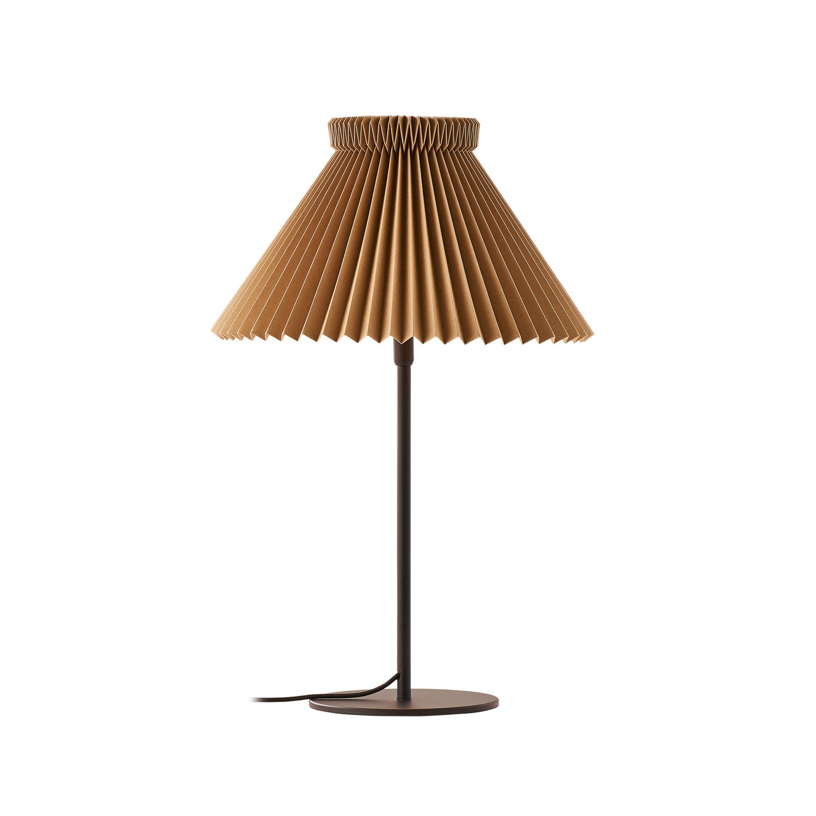 LE KLINT Tischleuchte LK 334, hellbraun, Papier, Höhe 50 cm