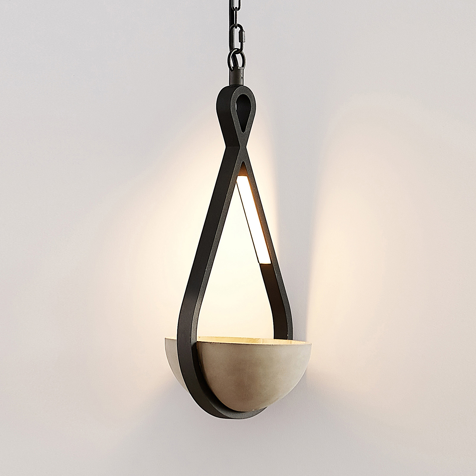 Lucande Florka LED outdoor hanging light, basket Lights.ie
