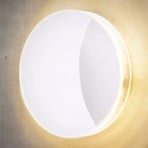 Candeeiro de parede LED para exterior Marbella, branco