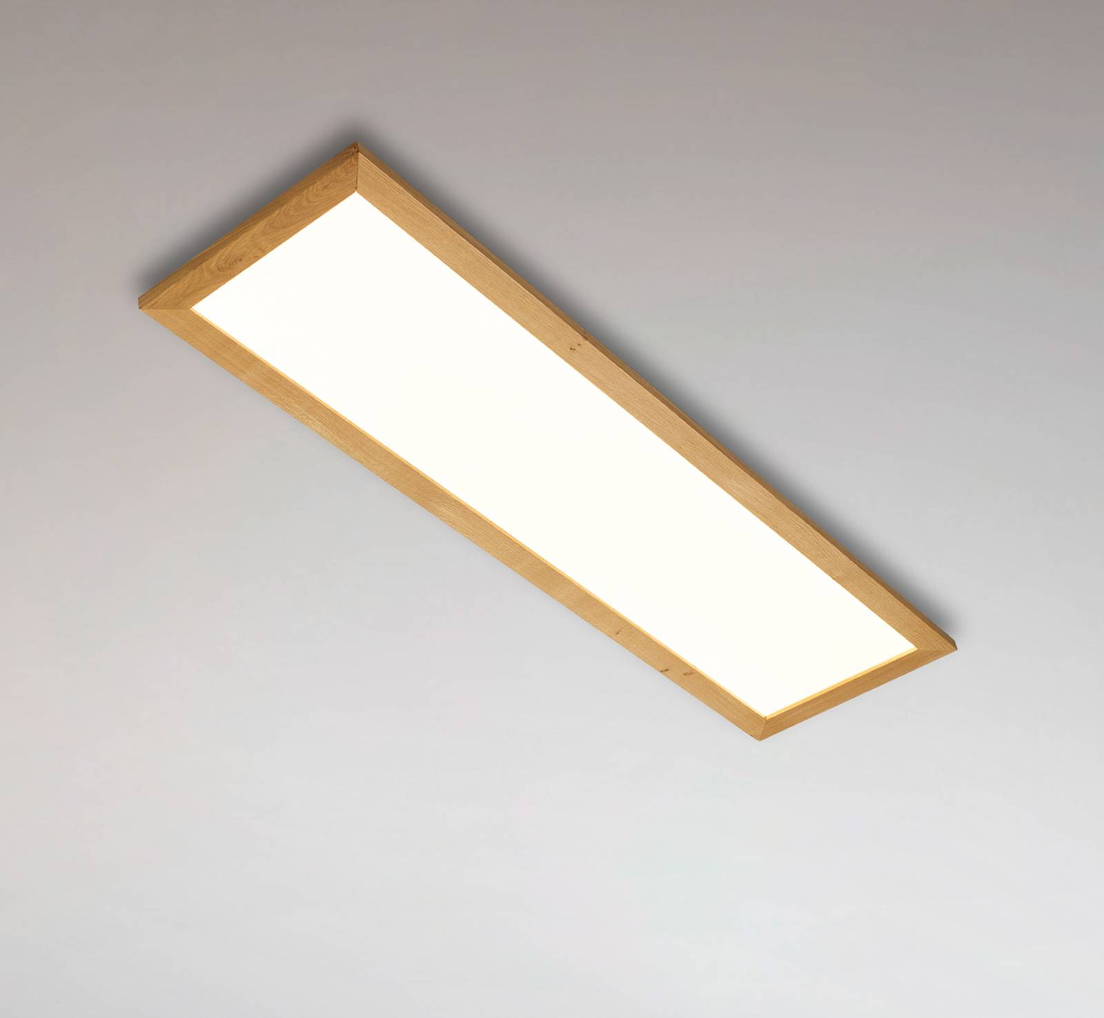 Quitani Aurinor LED-panel naturligt egetræ 125 cm