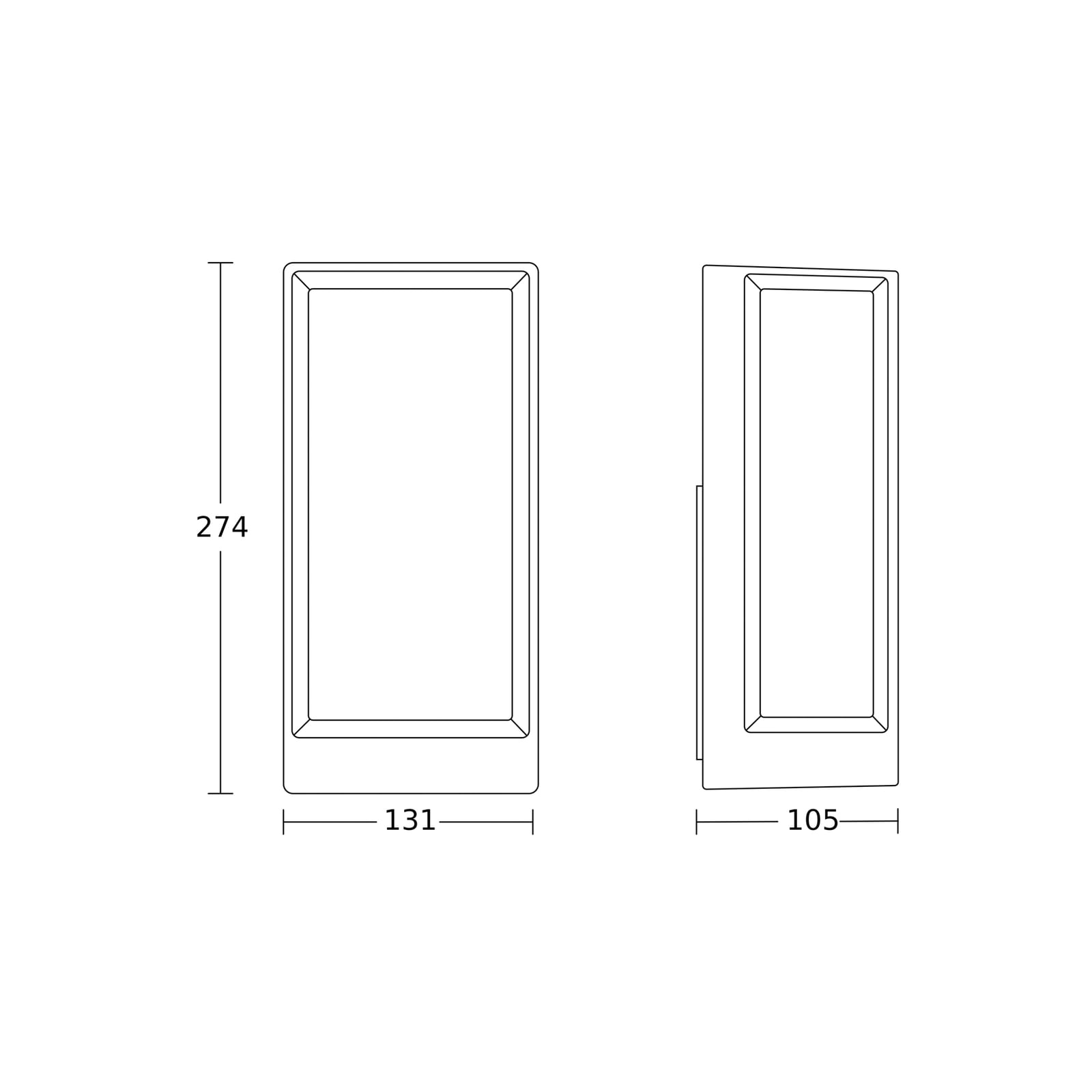 L 42 C utendørs LED-vegglampe, antrasitt, app, IP54 – STEINEL L 42 C utendørs LED-vegglampe, antrasitt, app, IP54 – STEINEL