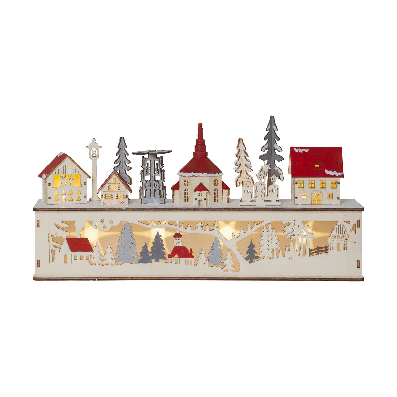 LED-adventsstake Rosenheim stad, batteridrift