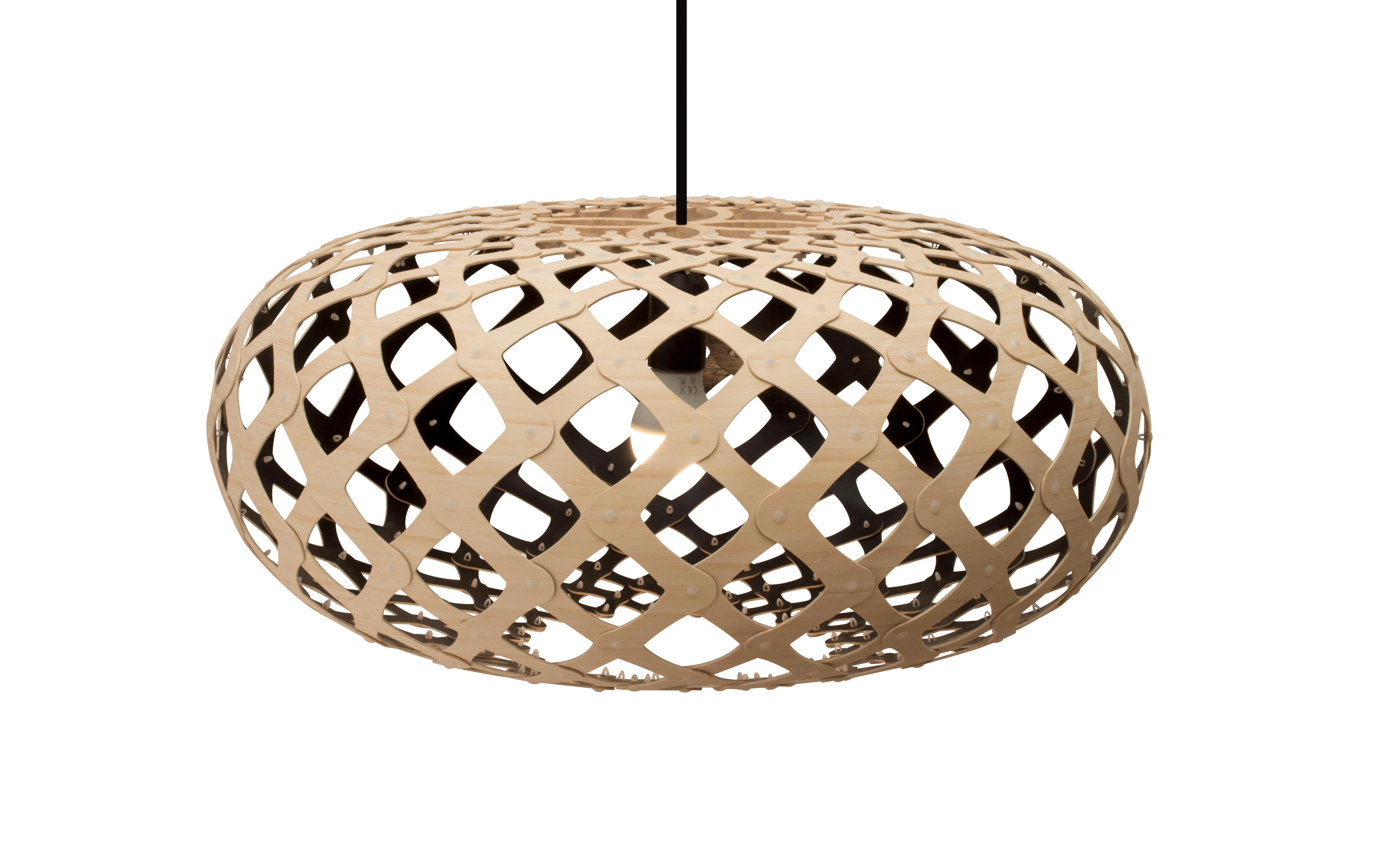 Kina Suspension Ø60 Noir 1 Côté - David Trubridge