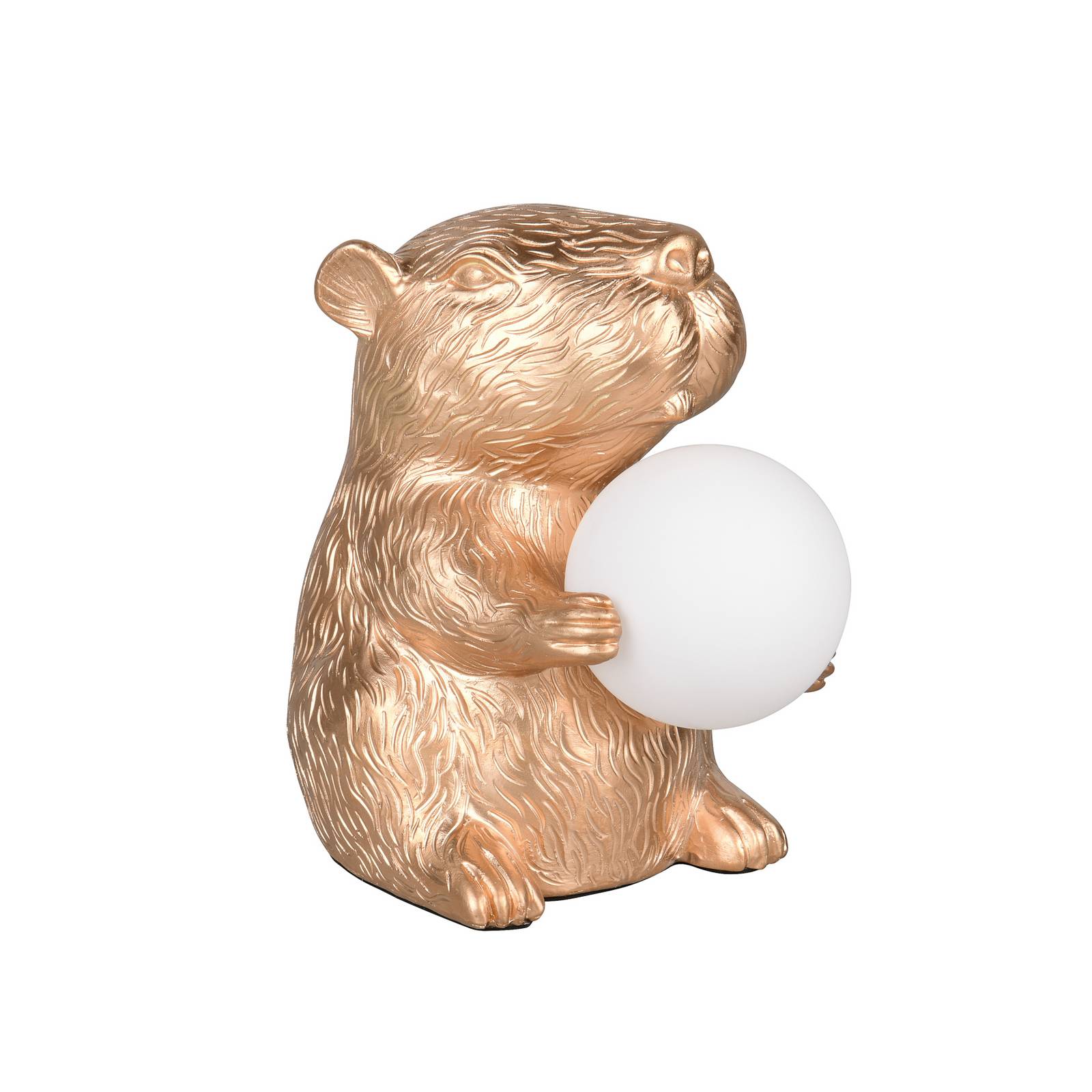 Tischleuchte Capi, goldfarben, Höhe 25 cm, Kunstharz, G9