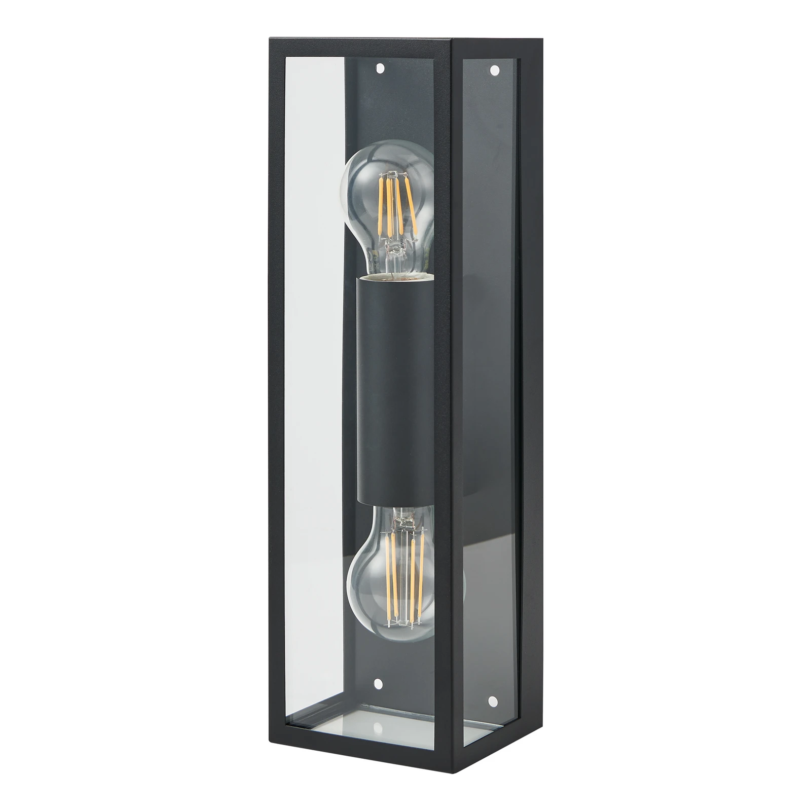 Aplique para baño Amezola, 2 luces, negro
