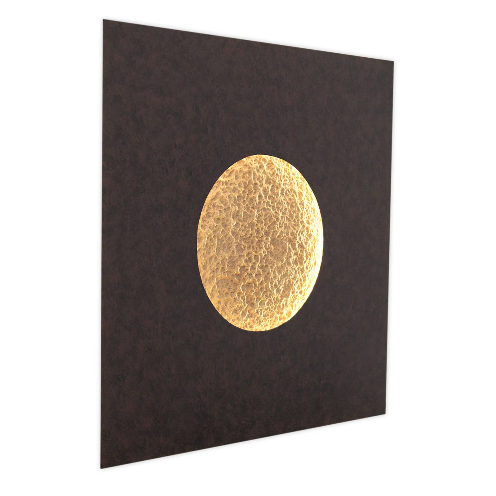 LED-Wandleuchte Luina, 80x80cm, innen gold