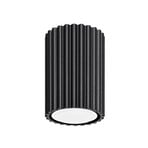 Deckenleuchte Karbon, schwarz, Höhe 10 cm, Aluminium