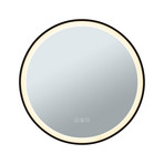 Mirra LED Illuminated Ogledalo IP44 Dim. Round Black/Mirror - Paulmann