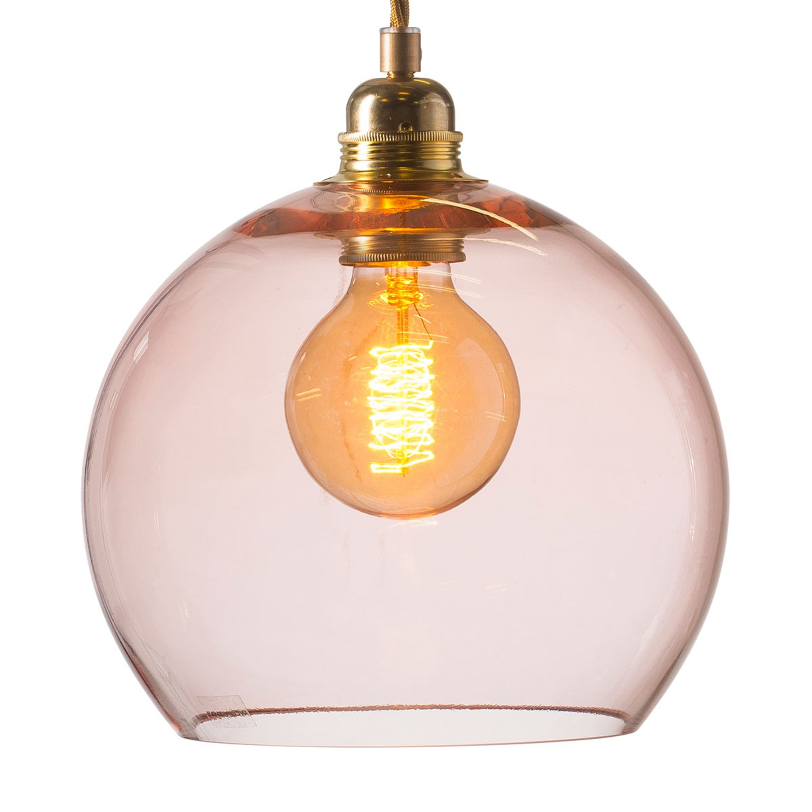 EBB & FLOW Rowan függő lámpa rozé-arany Ø 22 cm