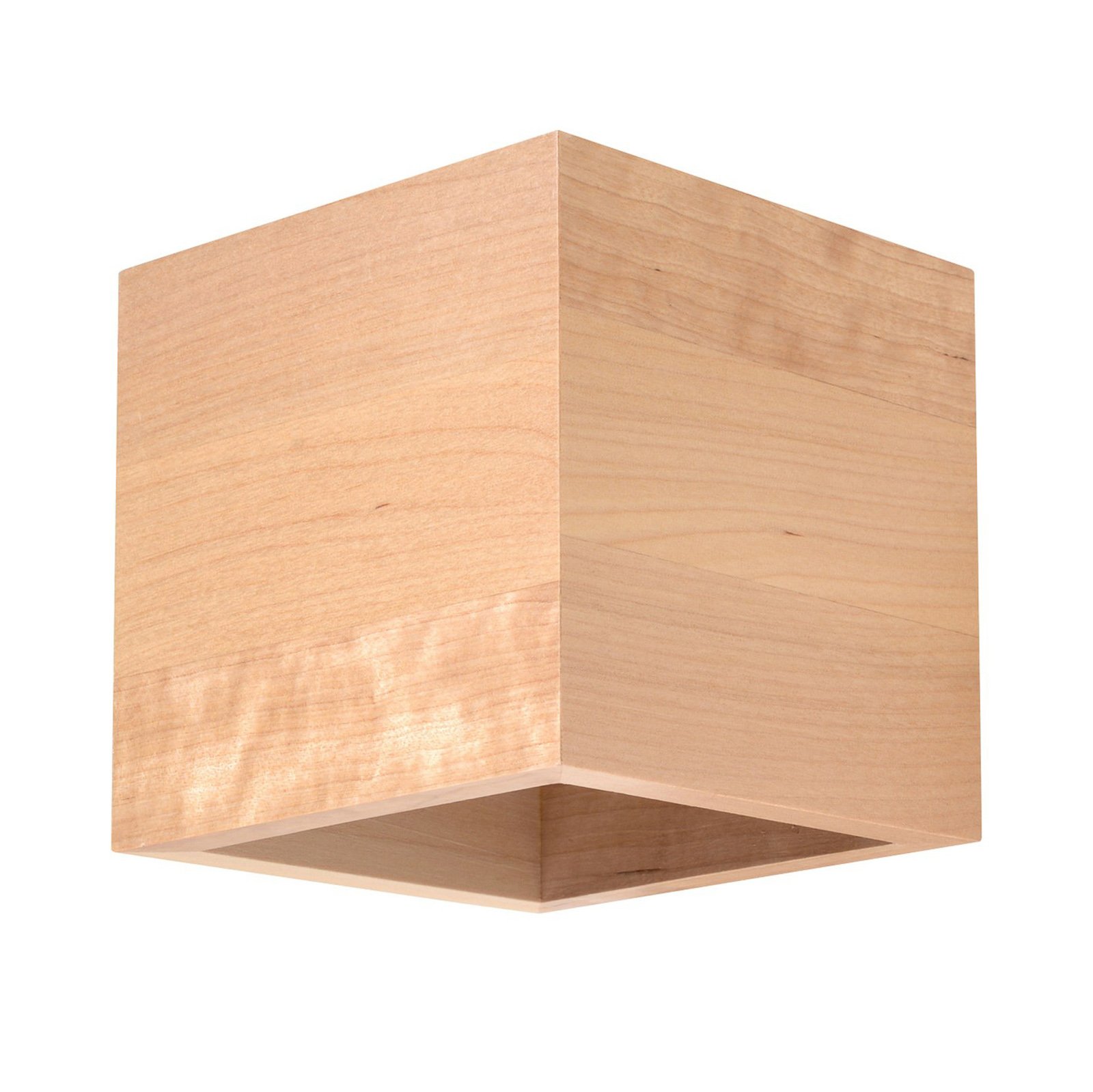 Wandlamp Ara als kubus van hout