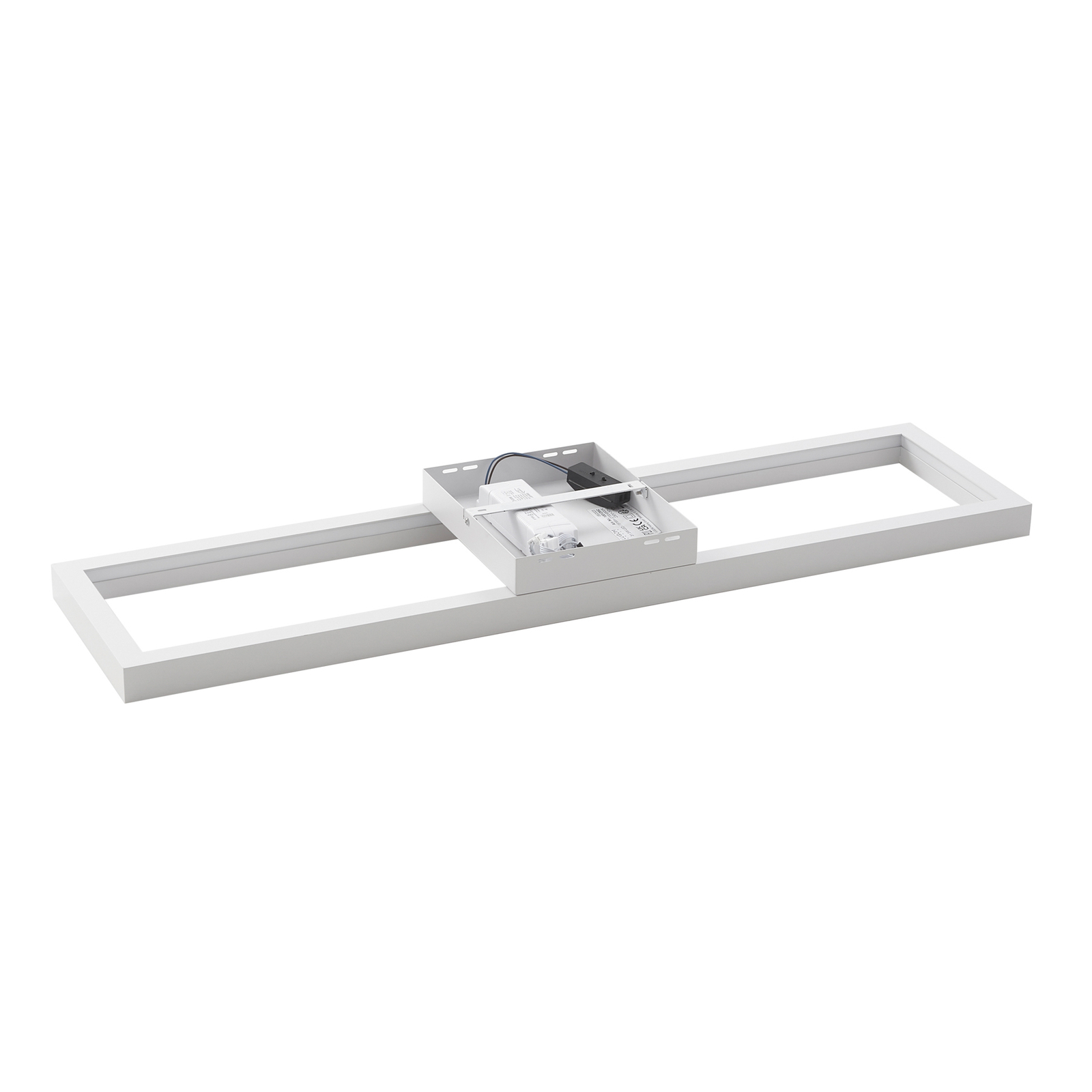 Lucande Smart Plafonnier LED Tjado, 100 cm, blanc, Tuya