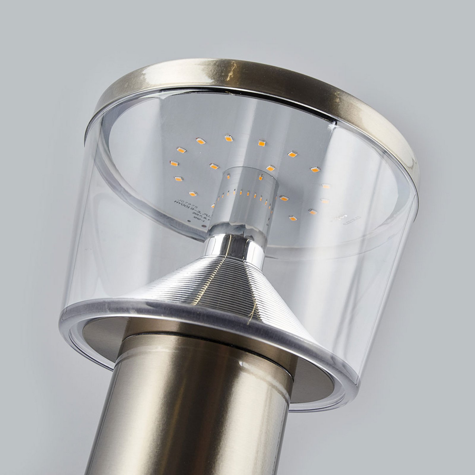 Antje LED Solarzelle Gartenleuchte w/Sensor Stainless Steel - Lindby
