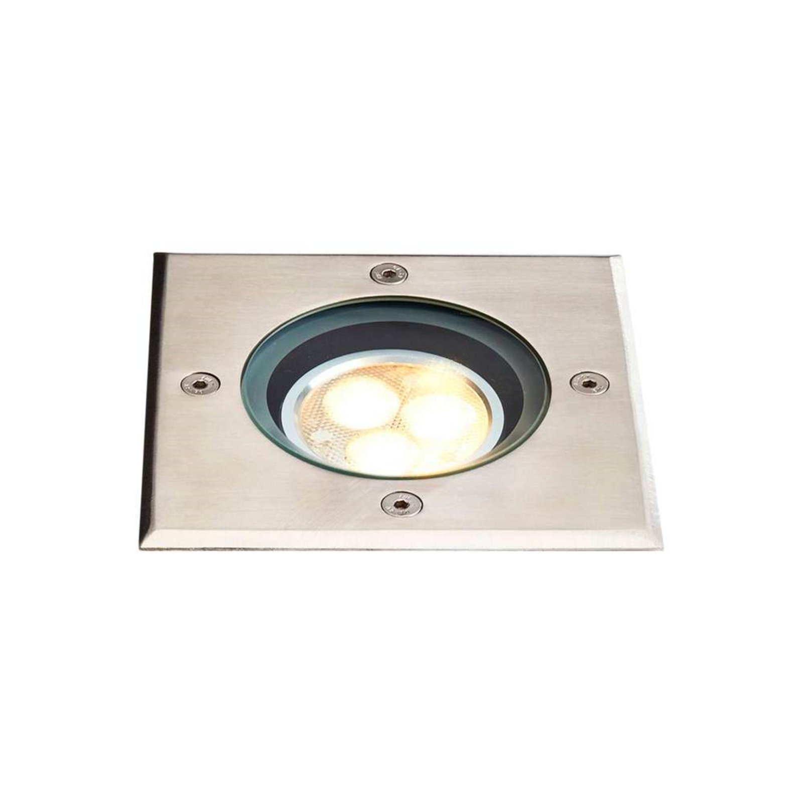 Jos Square Recessed Ground Spot IP67 Steel - Lucande