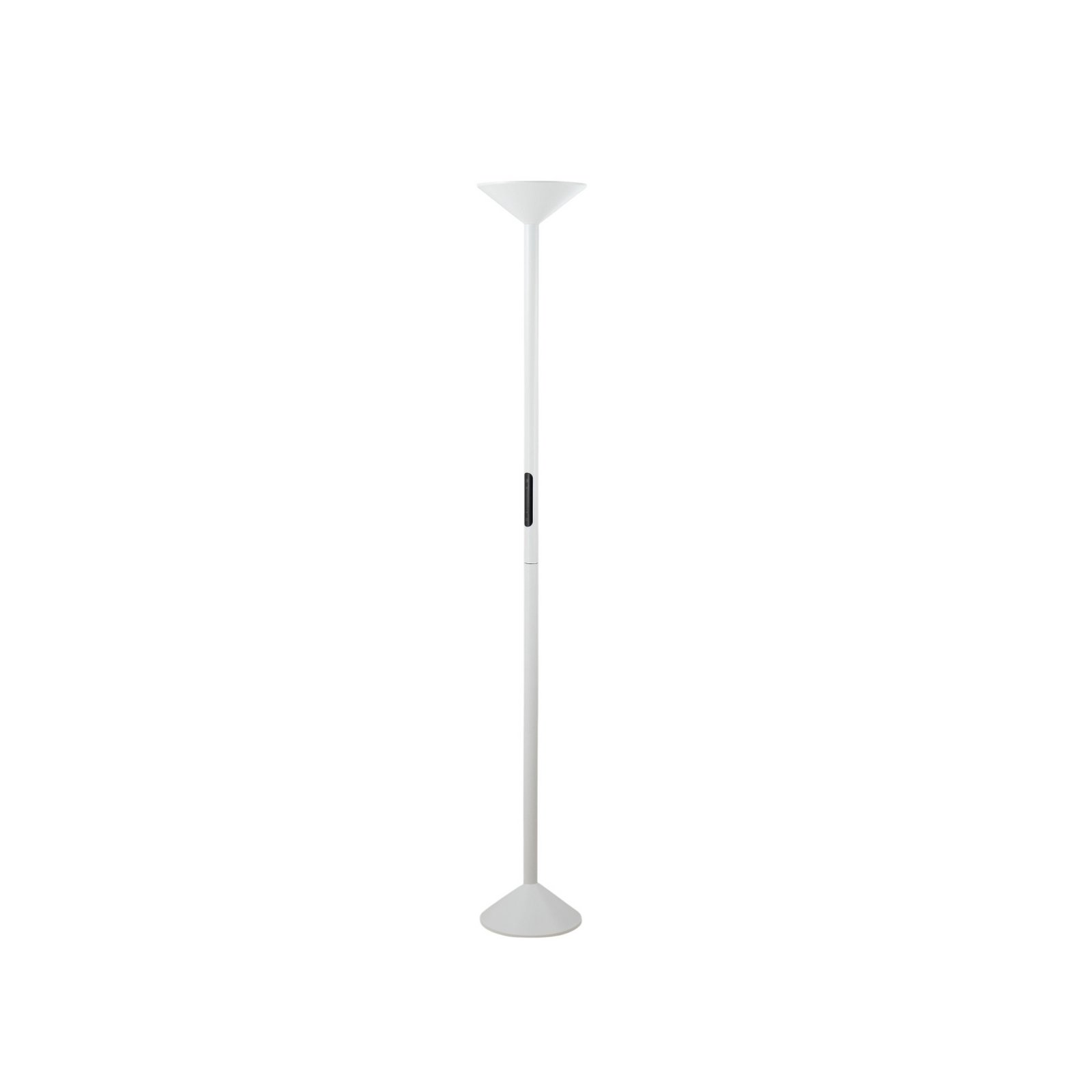 Tratto LED floor lamp, white, metal, CCT, dimmable