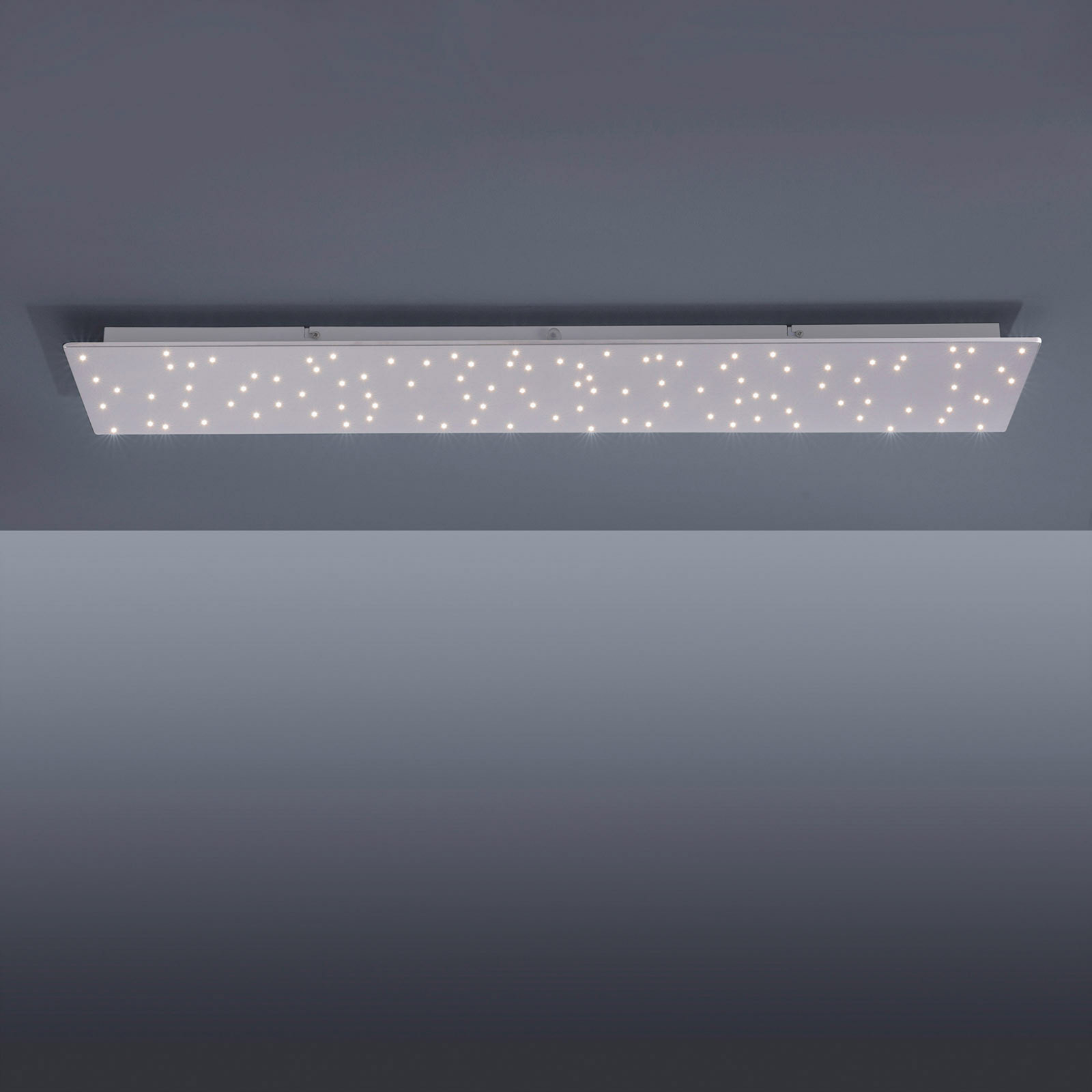 Plafonnier LED Sparkle CCT dim acier 100x45 cm
